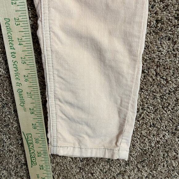 Free People Pants Womens 26 Peach Pink Corduroy Skinny Straight Leg Denim Boho - Picture 6 of 7